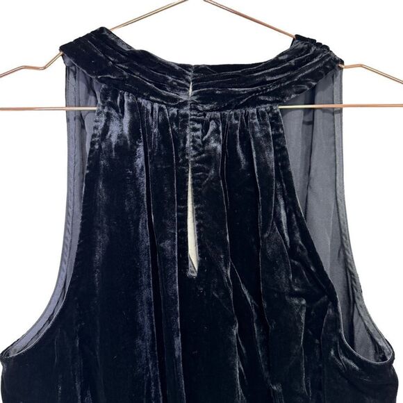 NEW Ramy Brook Jerry Black Velvet Mini Dress Medium - Picture 7 of 13